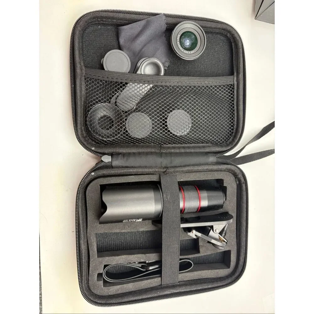 Selvim 4-in-1 Smartphone Camera Lens Kit 22X Telephoto Wide Angle Macro Fisheye